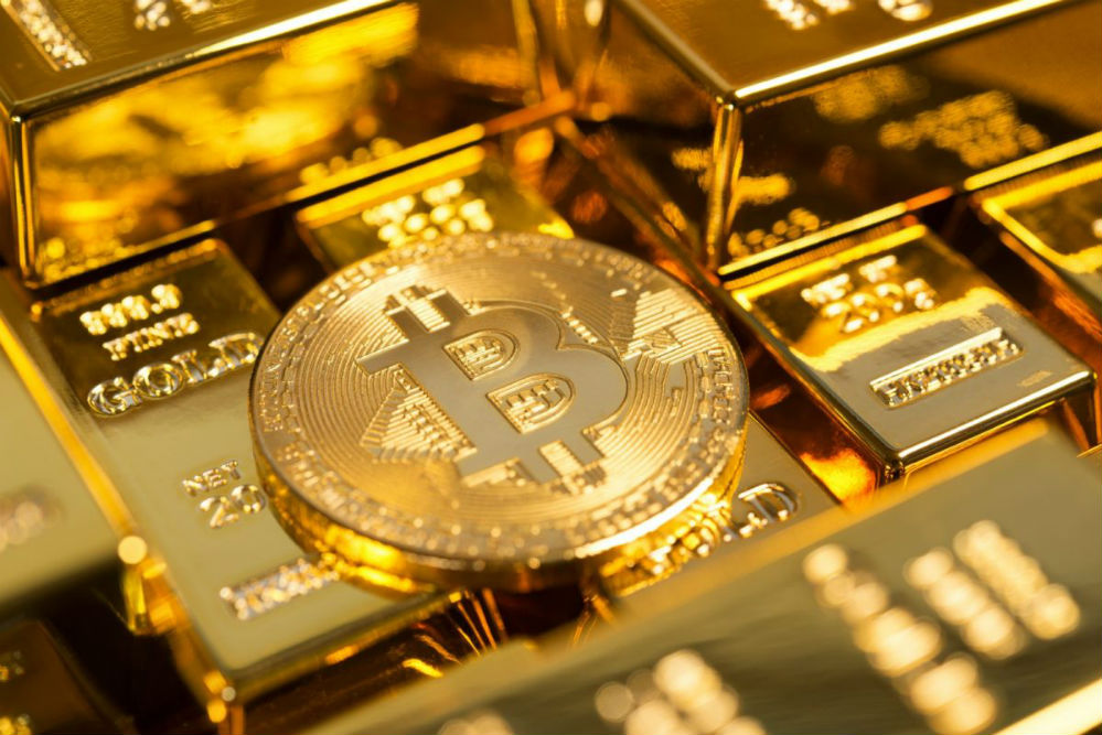 "Bitcoin, oro, riqueza"