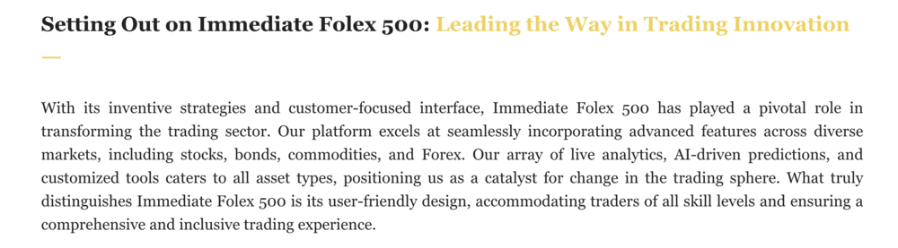 Immediate +6000 Folex (V +6.0)