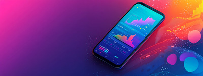 Téléphone avec Vibrant Trading Interface