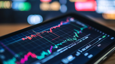 Móvil con Trading Colorido