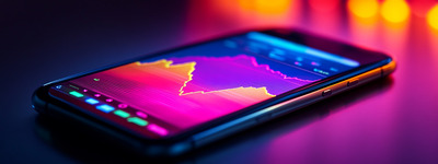 Negociação noturna em smartphones Comercio nocturno en teléfonos inteligentes