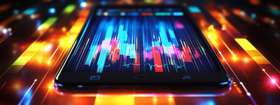 Interfaz de comercio futurista para tabletas Interfaz de comercio futurista para tabletas