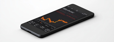 Pantalla mínima de trading móvil Pantalla mínima de trading móvil