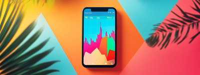 Comércio de telefones com cores tropicais Comércio de telefones com cores tropicais